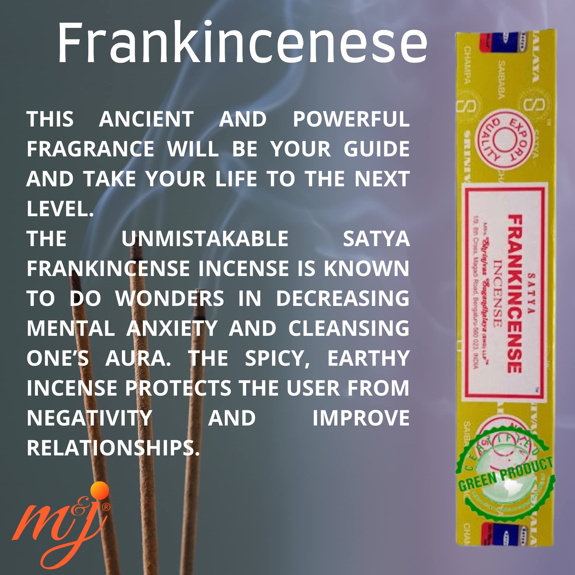 Original Satya Nag Champa Frankincense Incense Sticks - Image 2