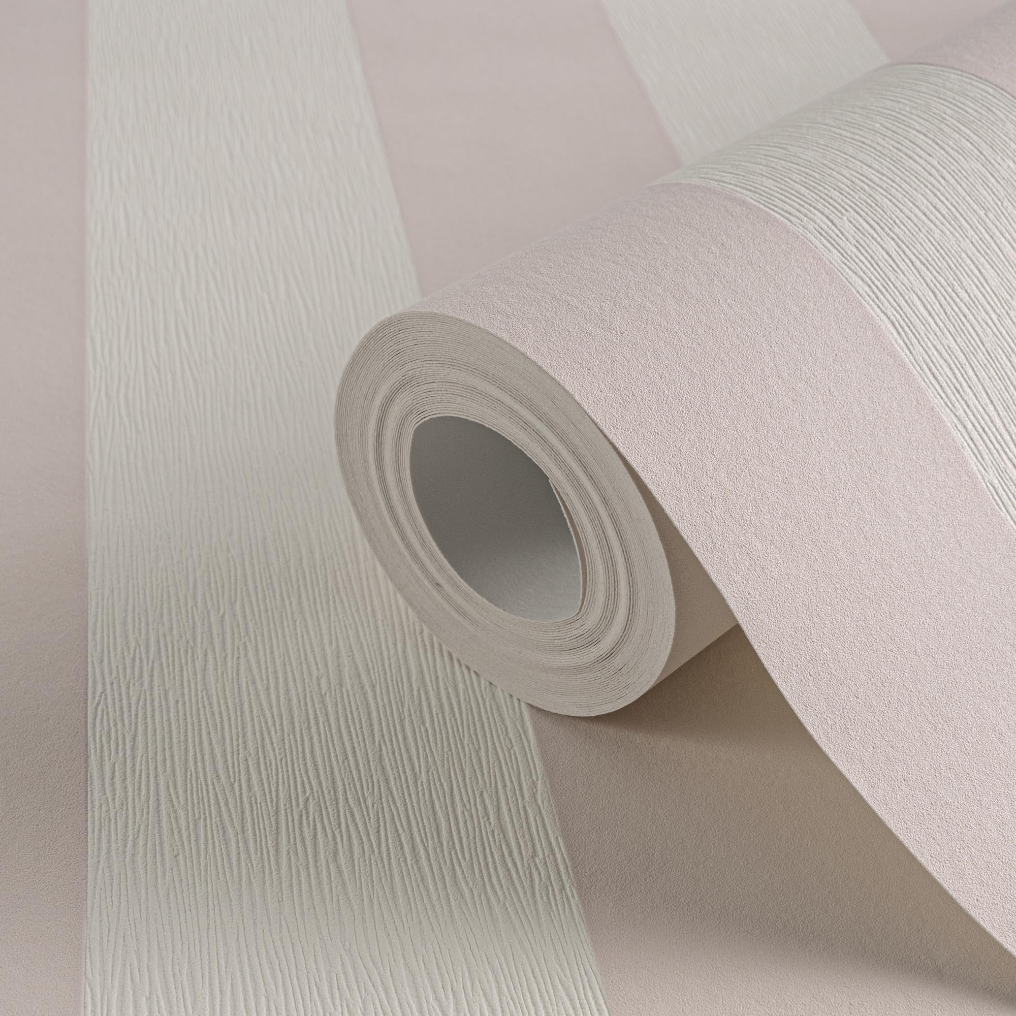 Tapeta w paski Trendwall włóknina 10,05 m x 0,53 m różowa biała Made in Germany A.S. Création 381013 38101-3