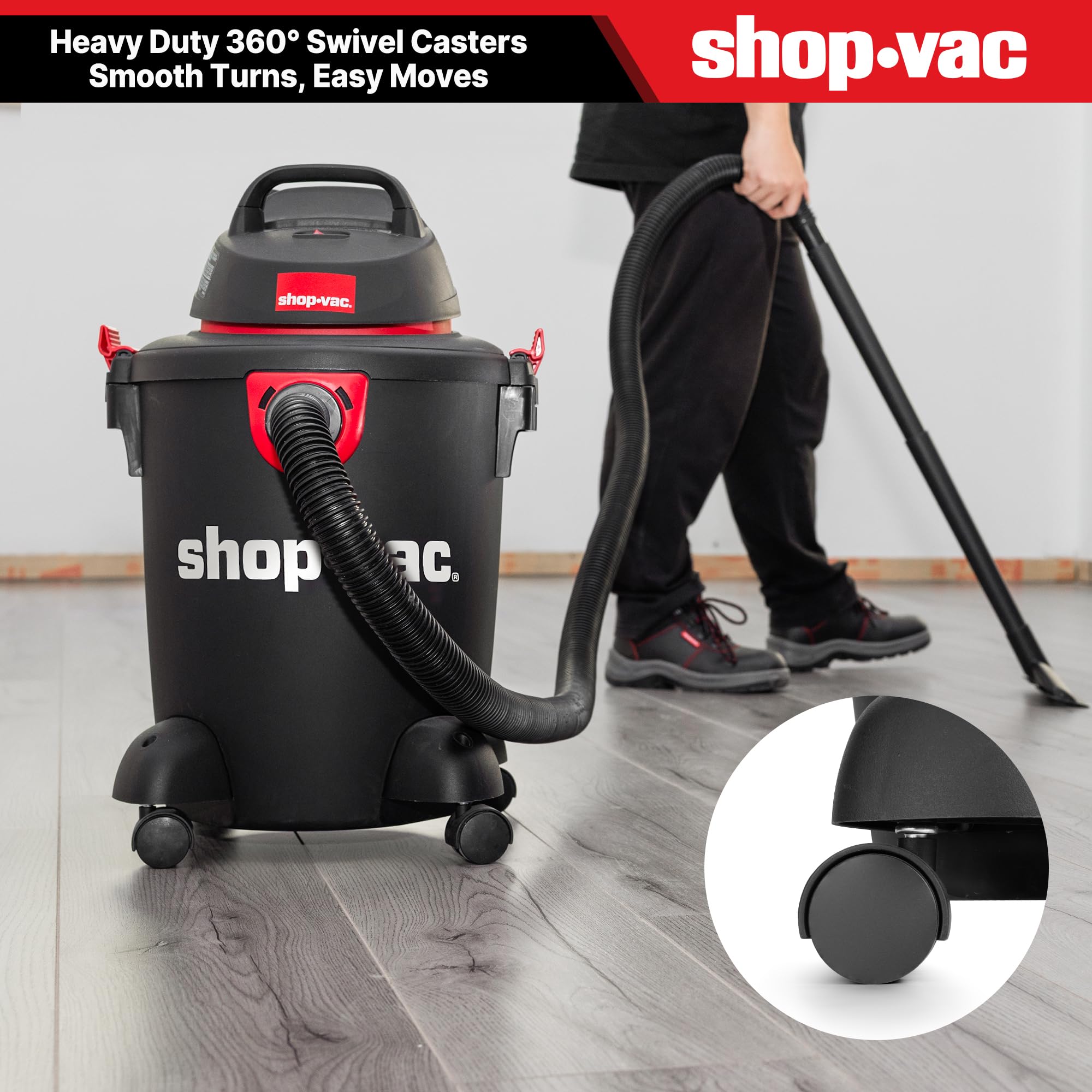 Shop-Vac 6 Gallon Wet/Dry Vacuum - Powerful & Versatile -8