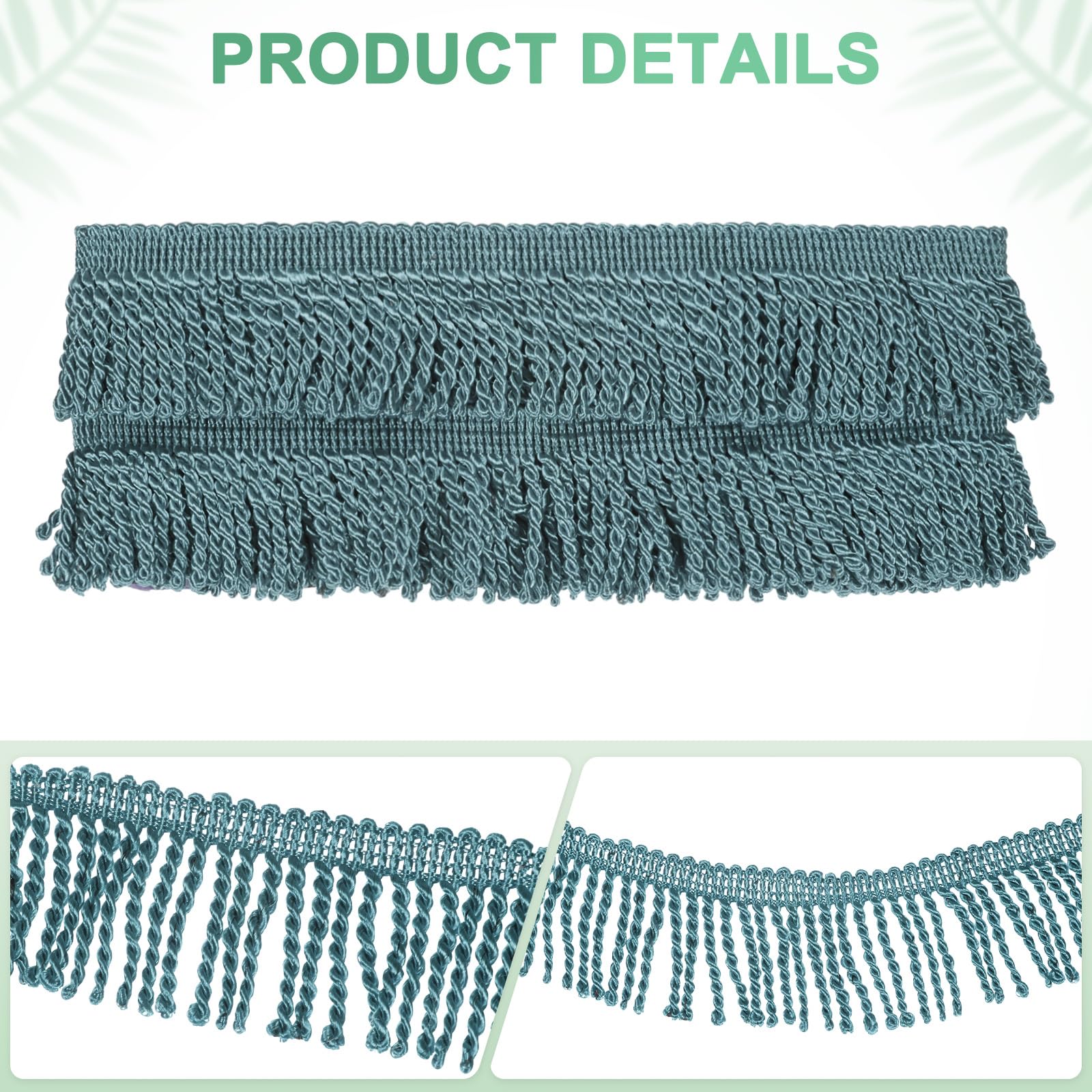 M METERXITY 5 Yards Curtain Fringes Fringe Trim - Image 2