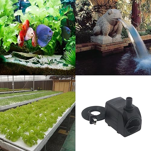 Miniatura 6 de WYWP - Bomba sumergible de 400 GPH de 25 W, bomba de agua ultra silenciosa de 1500 LH con elevación alta de 6.6 pies, bomba de fuente con 3