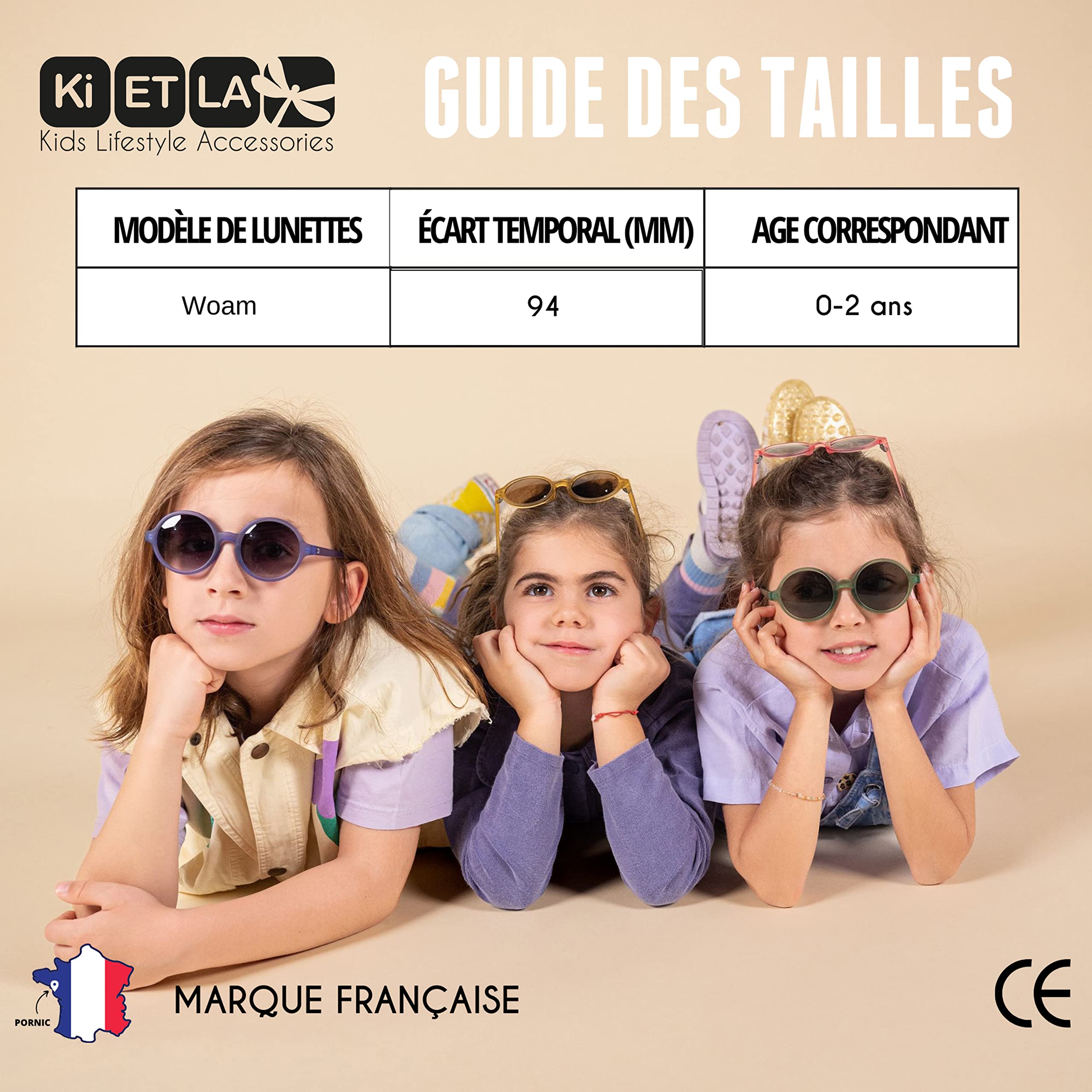 Ki ET LA Woam Gafas Unisex bebé (Pack de 1)