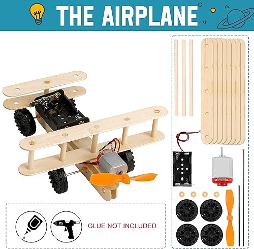 Miniatura 4 de Sntieecr Juego de 6 kits de motor STEM, 159 piezas de mini motor eléctrico, kit de aprendizaje educativo de experimento científico, kit de circuito