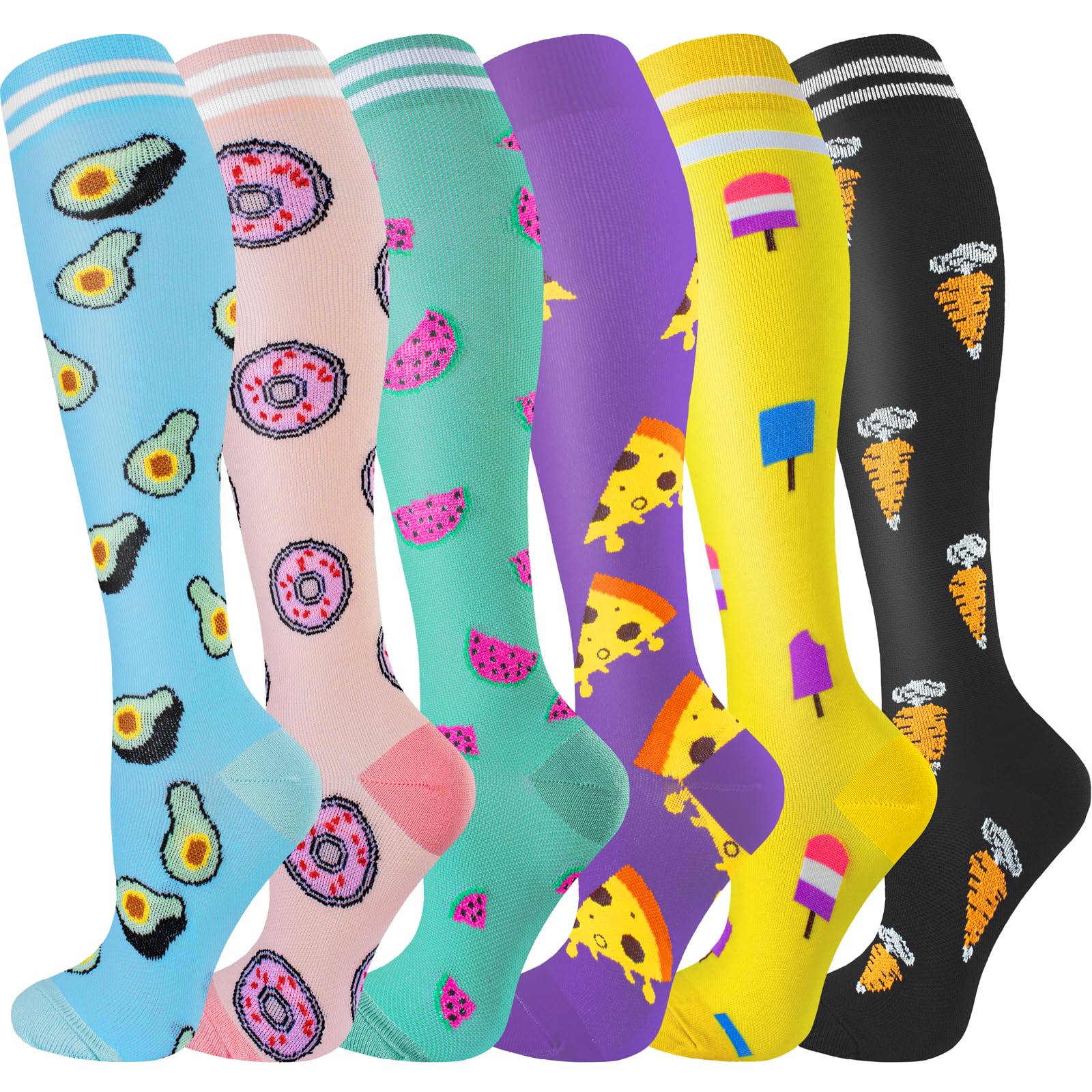 bropite Compression Socks for Women & Men Circulation-Support Knee High Socks 20-30 mmhg-Best for Running,Medical,Nurse,Travel