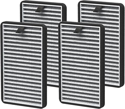 Miniatura 8 de Para DSTx HEPA + filtros de carbono de repuesto compatibles con DSTx Mini purificadores de aire personales para dormitorio y mascotas, paquete de 8