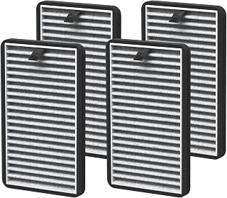 For DSTx HEPA + Carbon Filters Replacement Compatible with Clarifion DSTx Mini Personal Portable Air Purifiers for Home, Bedroom and Pets, Works for Dust, Smoke,Odors and Airborne Particles, 4 Pack