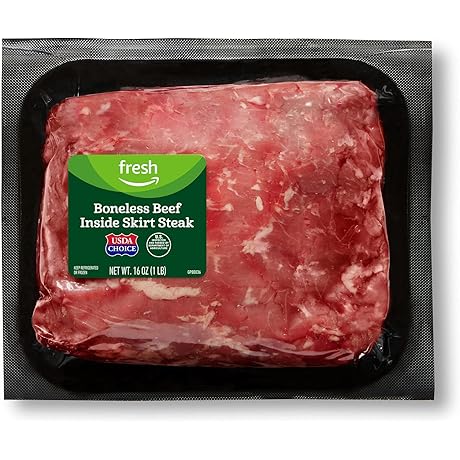 Savory and Versatile Amazon Fresh Brand Beef Inside Skirt Steak