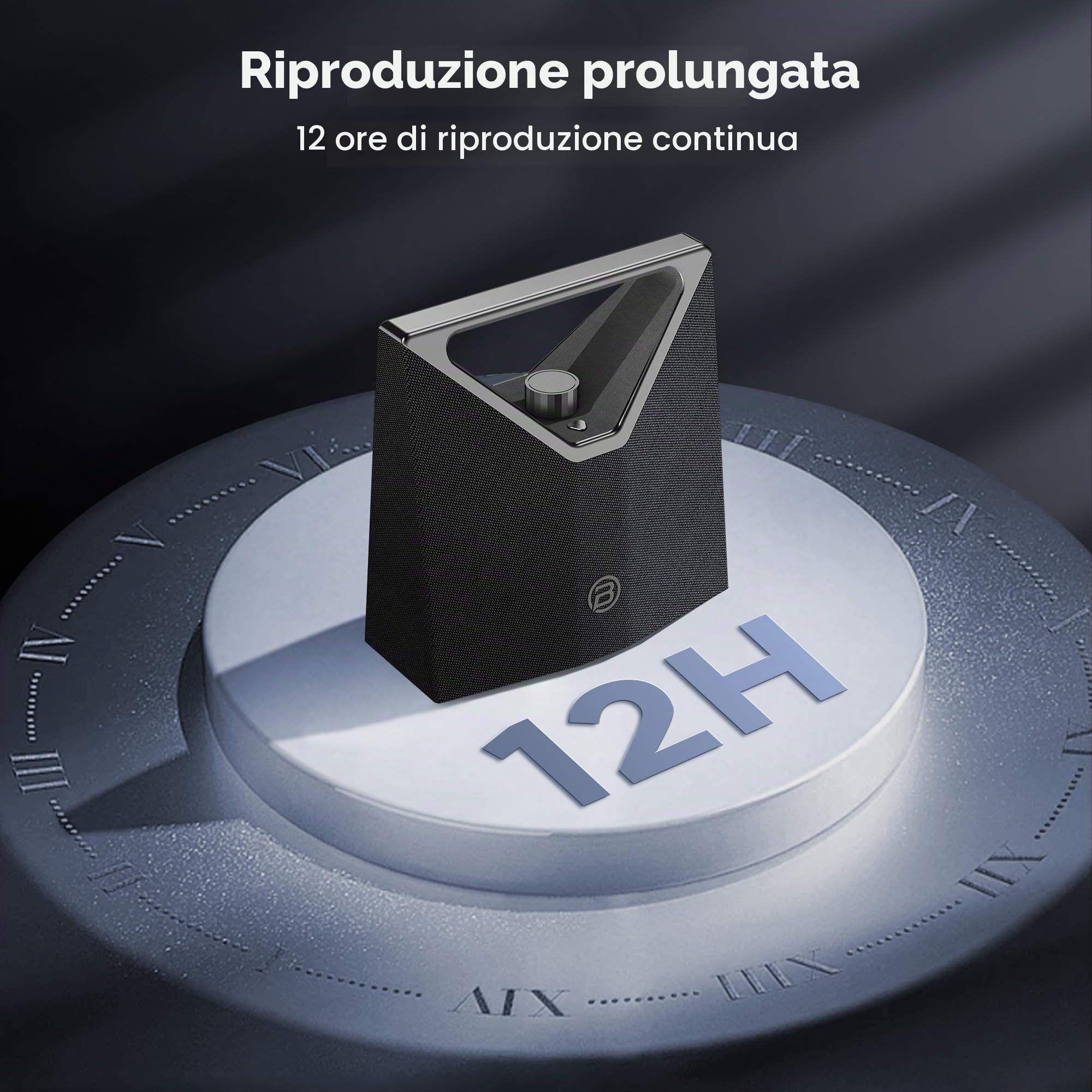 BUGANI Brief Plus Cassa Bluetooth Potente Portatile 80W