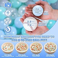Vista 2 de GOGOSO Pelotas para niñas y niños pequeños para casa de juegos, piscina para bebés, centros de diversión, para bebés, niños, niños pequeños de 1 a 3