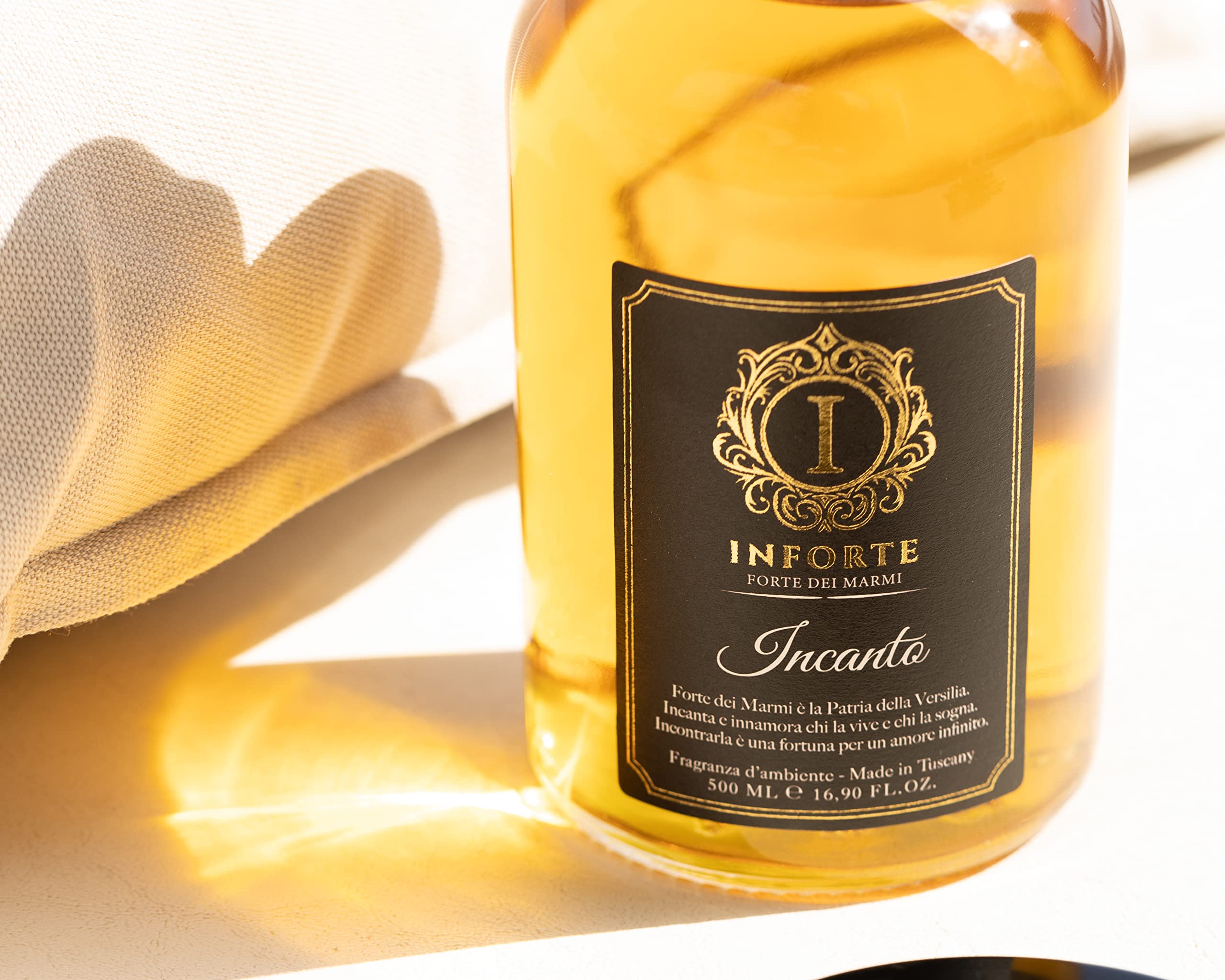 Incanto - Lussuoso e Pregiato Profumatore per Ambienti. Fragranza Dolce e Intensa. - Made in Italy (Ricarica da 500 ml)