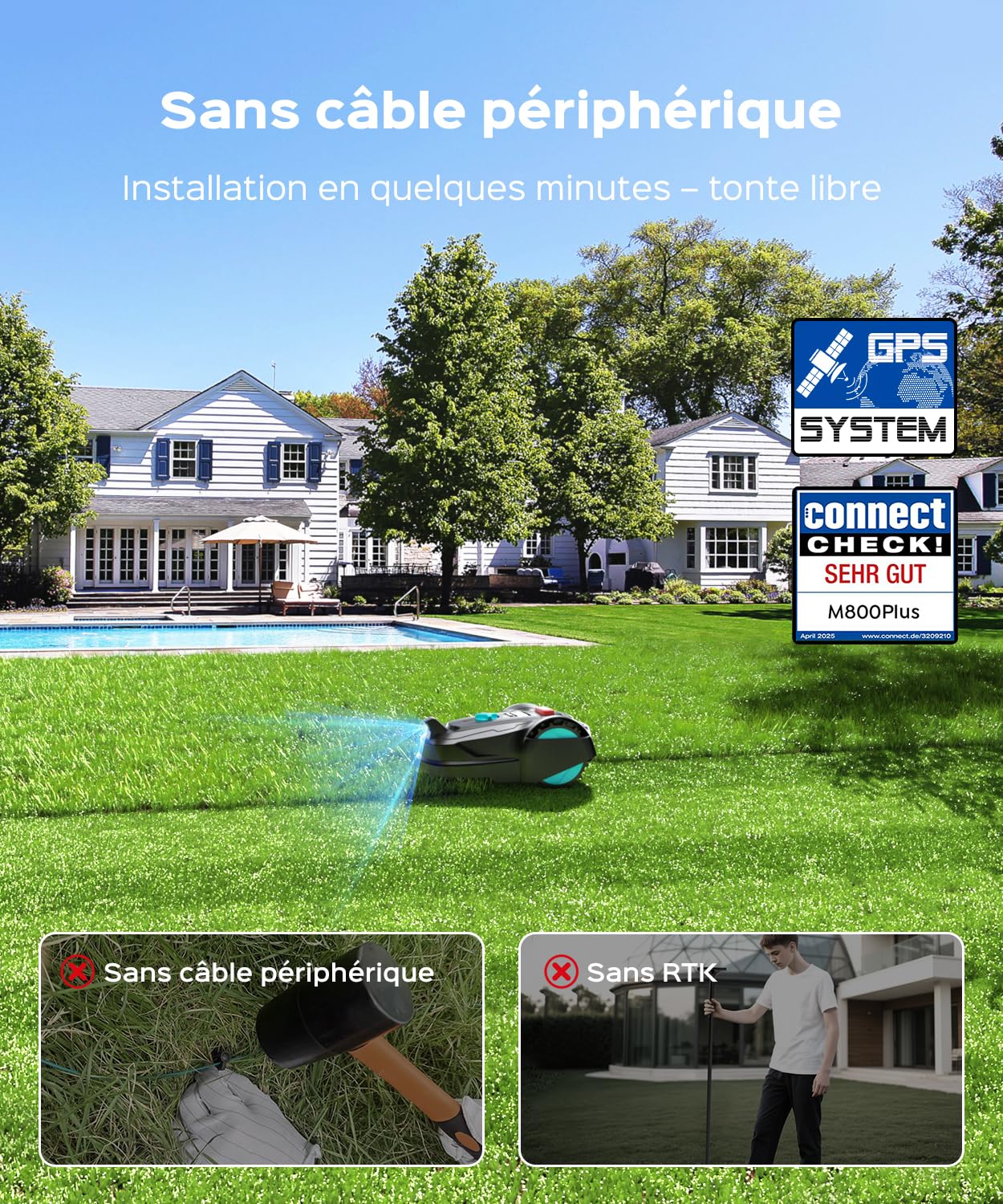 YARDCARE Robot Tondeuse — vue 3
