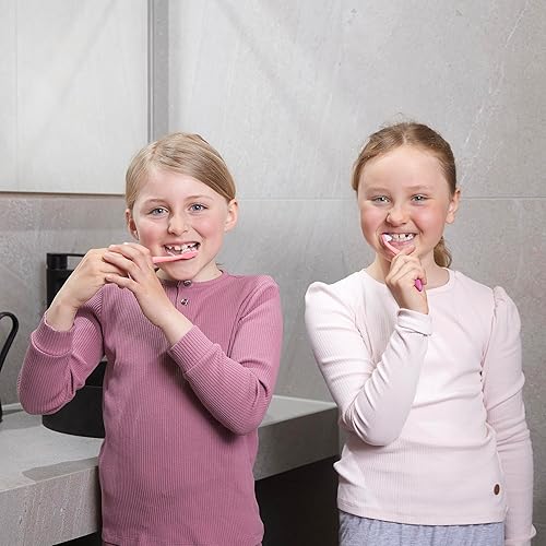 Miniatura 8 de Jordan Step 2 - Cepillo de dientes para niños de 3 a 5 años cerdas suaves sin BPA paquete de 4 azul y verde Azul / Patchwork, Rosa/Rebel Fun.