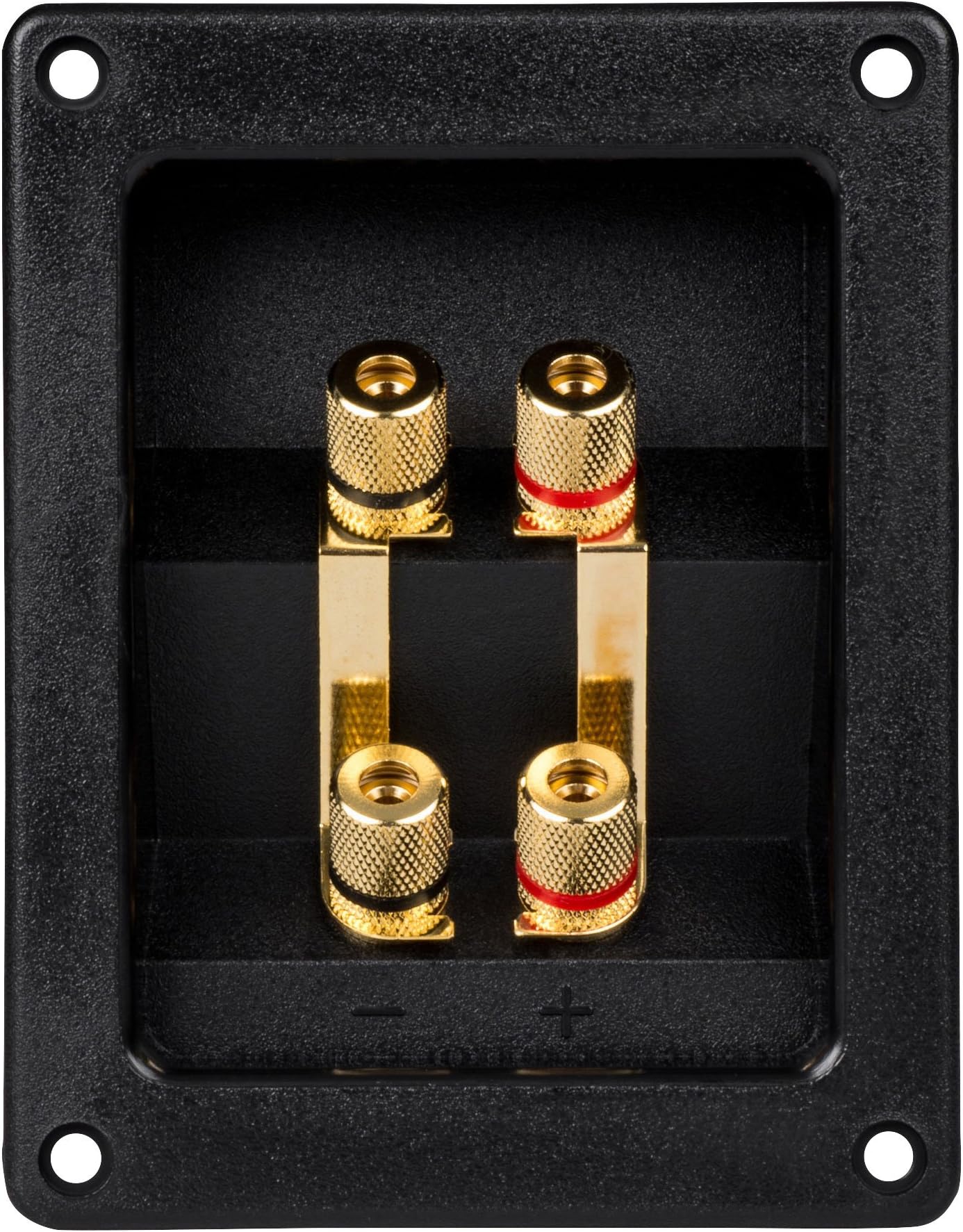 Parts Express Bi-Amp Speaker Terminal Cup Gold Binding Post Banana Jack