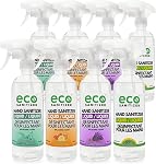 Scented Hand Sanitizer Liquid, Spray Set of 4 x 500ML, 80% Ethyl Alcohol | Made in Canada, Plant Based, Scented with 100% Natural Essential Oils, For Convenient Sanitization