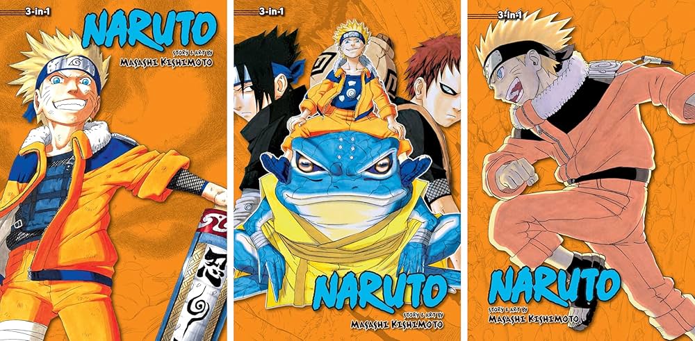 Naruto 3-in-1 Omnibus Complete Collection (24 Books) Manga