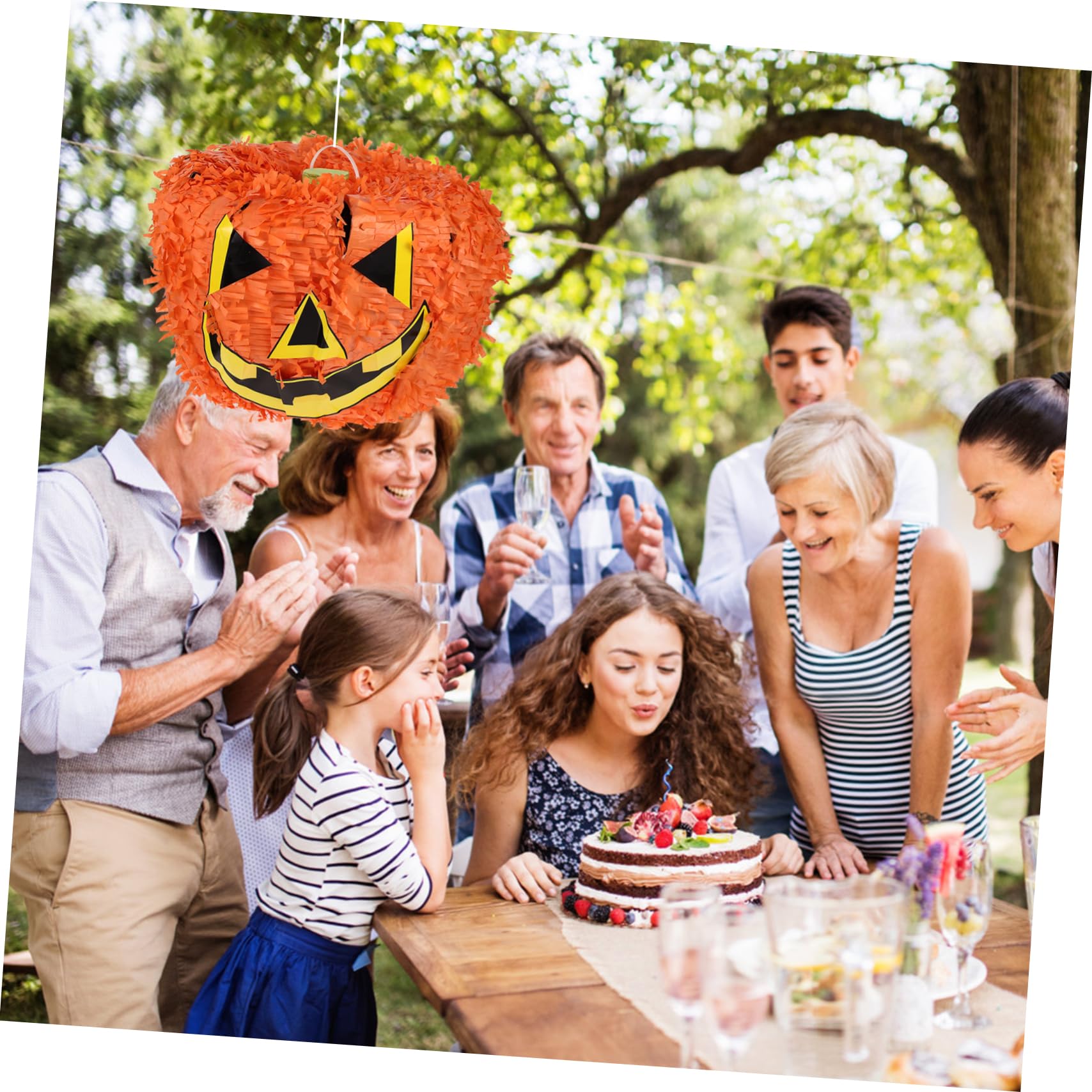 Kürbis Piñata Umweltfreundlich für Kindergeburtstag und Halloween aus Papier Kreatives Halloween Spielzeug mit Süßigkeiten zu Füllen Traditionelles Design