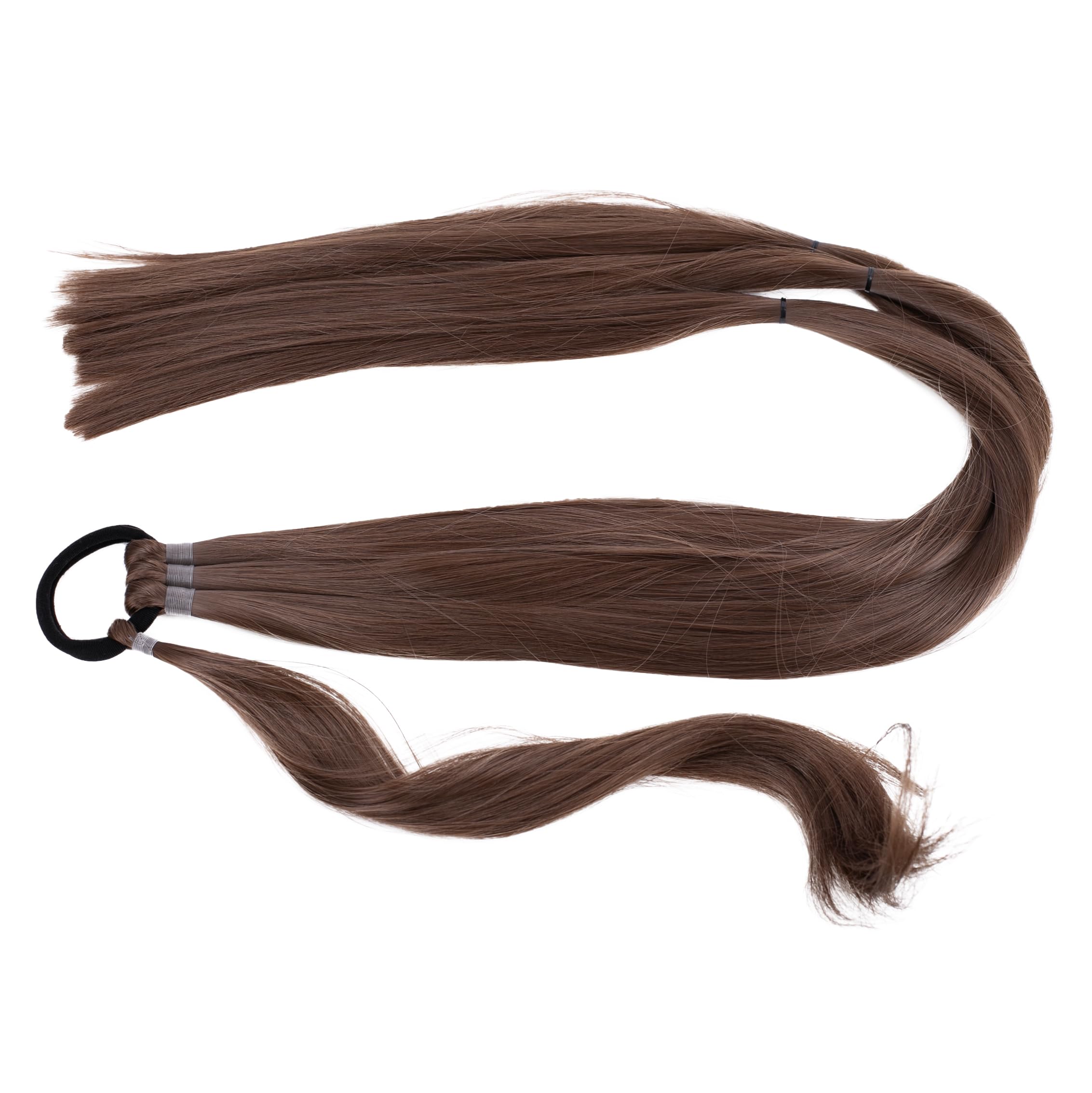 CAISHA 30" Hair Piece Ponytail Hair Extensions Braid For Braiding Brown HEZ109, Brown #112 HEZ109, 30 inches