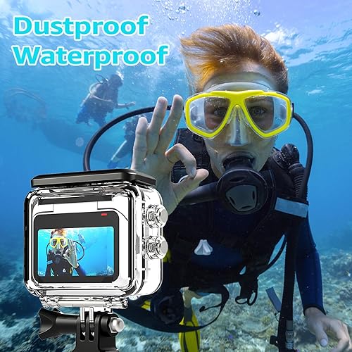 Miniatura 3 de Carcasa impermeable para Insta360 GO 3, funda protectora submarina de 197 pies con soporte accesorios para cámara de acción Insta360 GO 3 (funda
