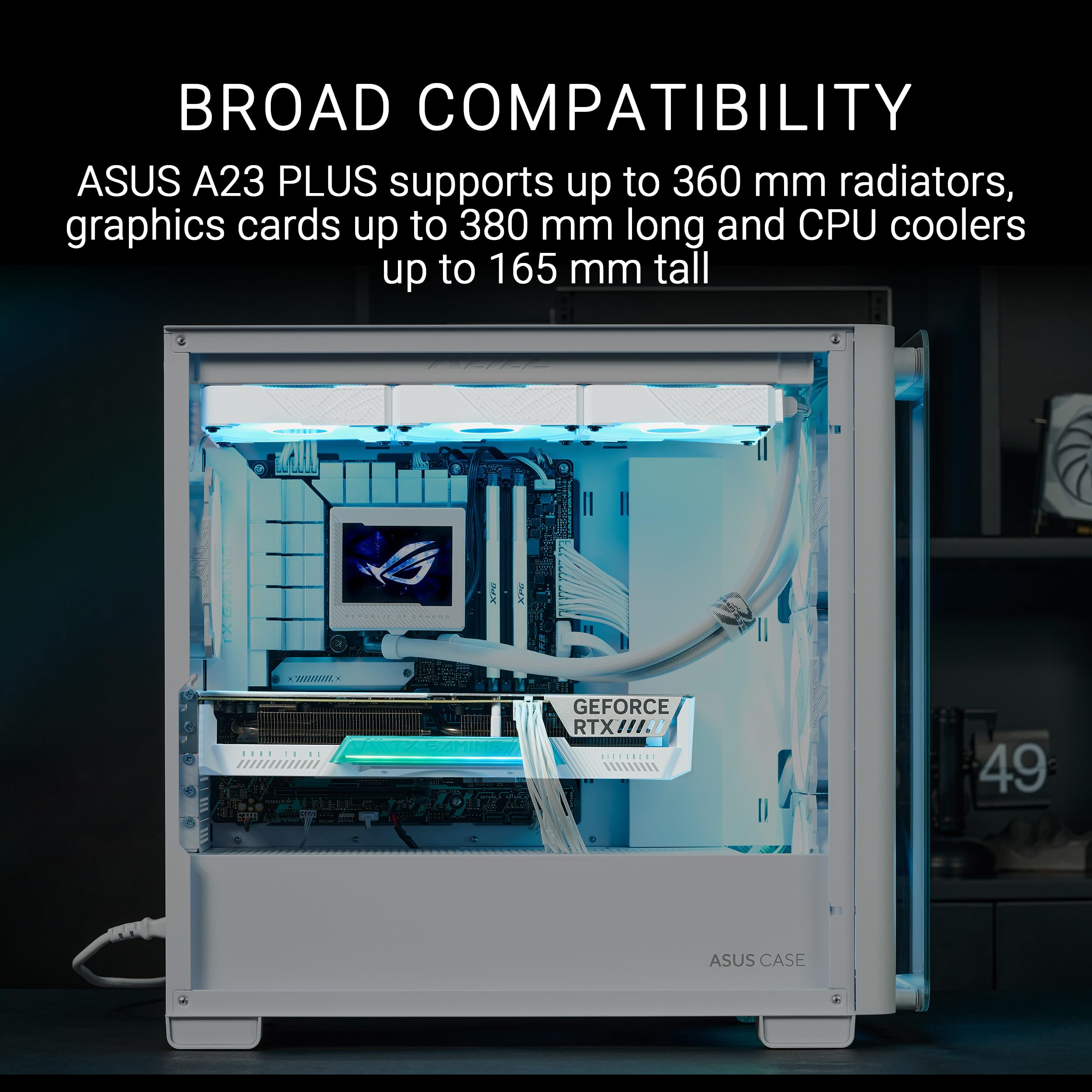 ASUS A21 PLUS TG ARGB WHITE obudowa micro ATX, obsługuje ASUS A21 PLUS TG ARGB WHITE obudowa micro ATX, obsługuje