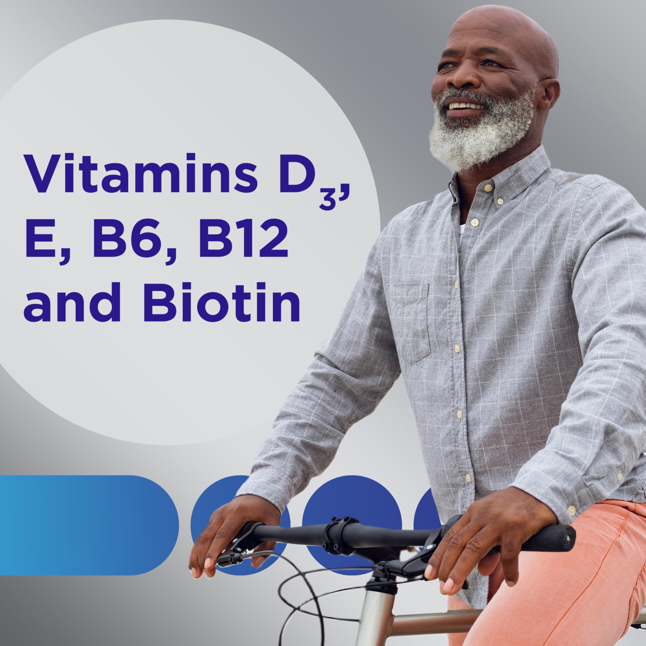 Centrum MultiGummies for Men 50 Plus, Multivitamin/Multimineral Supplement with Vitamins D3, E, B6, and B12, Assorted Fruit Flavor - 140 Count