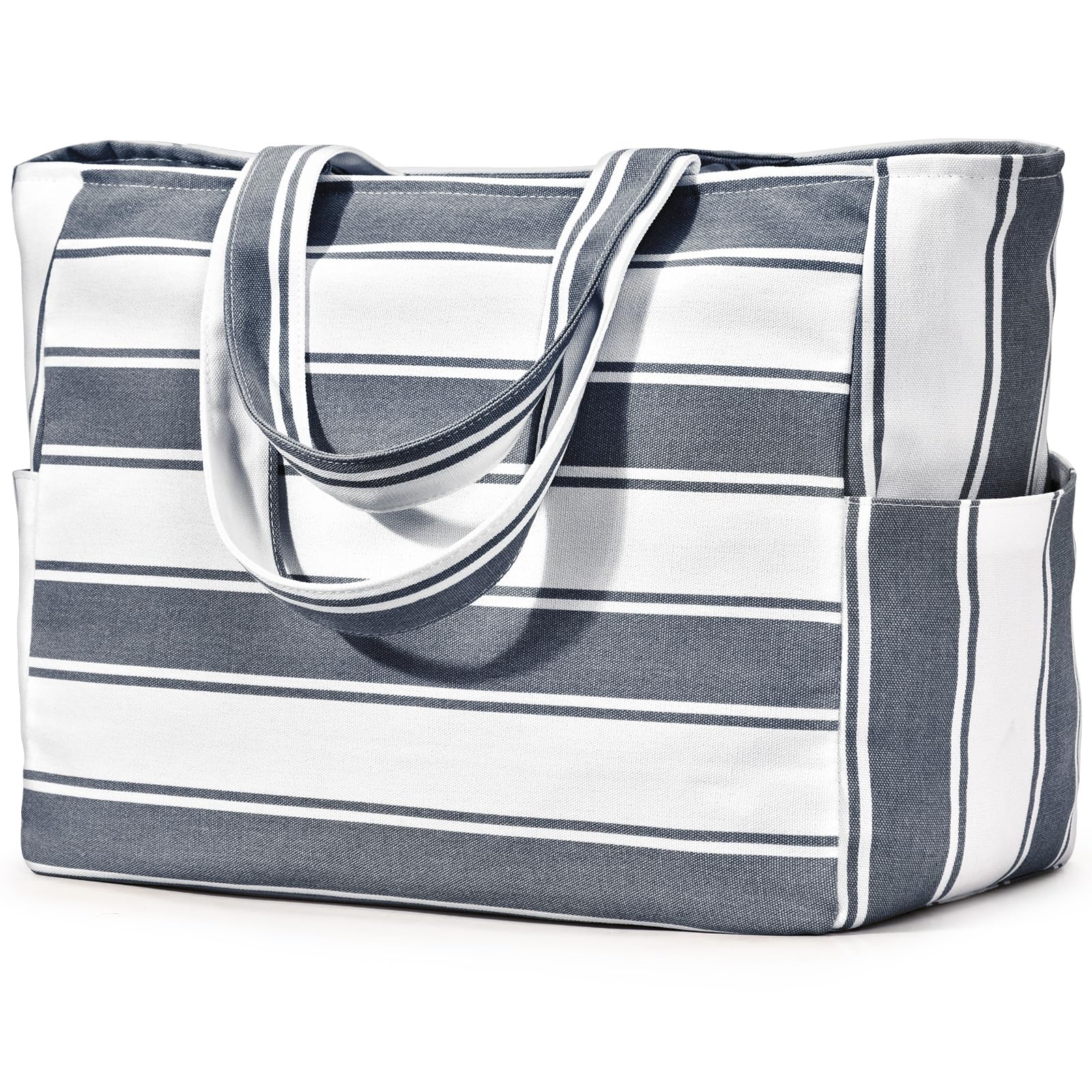 oscaurt Strandtas, grote tote bag dames handtas schoudertas strandtas XXL familie reistas sporttas badtas sauna tas geschenken voor vrouwen, zwart, 52 cm x 21 cm x 36 cm