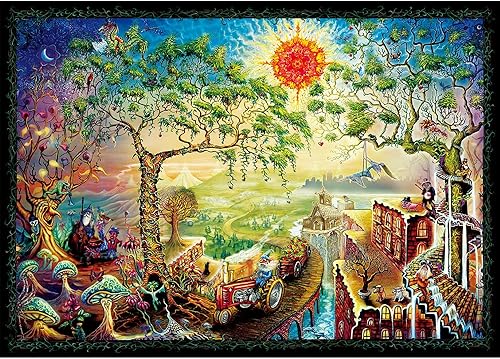 MISITU Rompecabezas de 1000 piezas para adultos, rompecabezas difíciles desafiantes, regalo de Navidad, cumpleaños, juguetes de ciudad de gnomos,