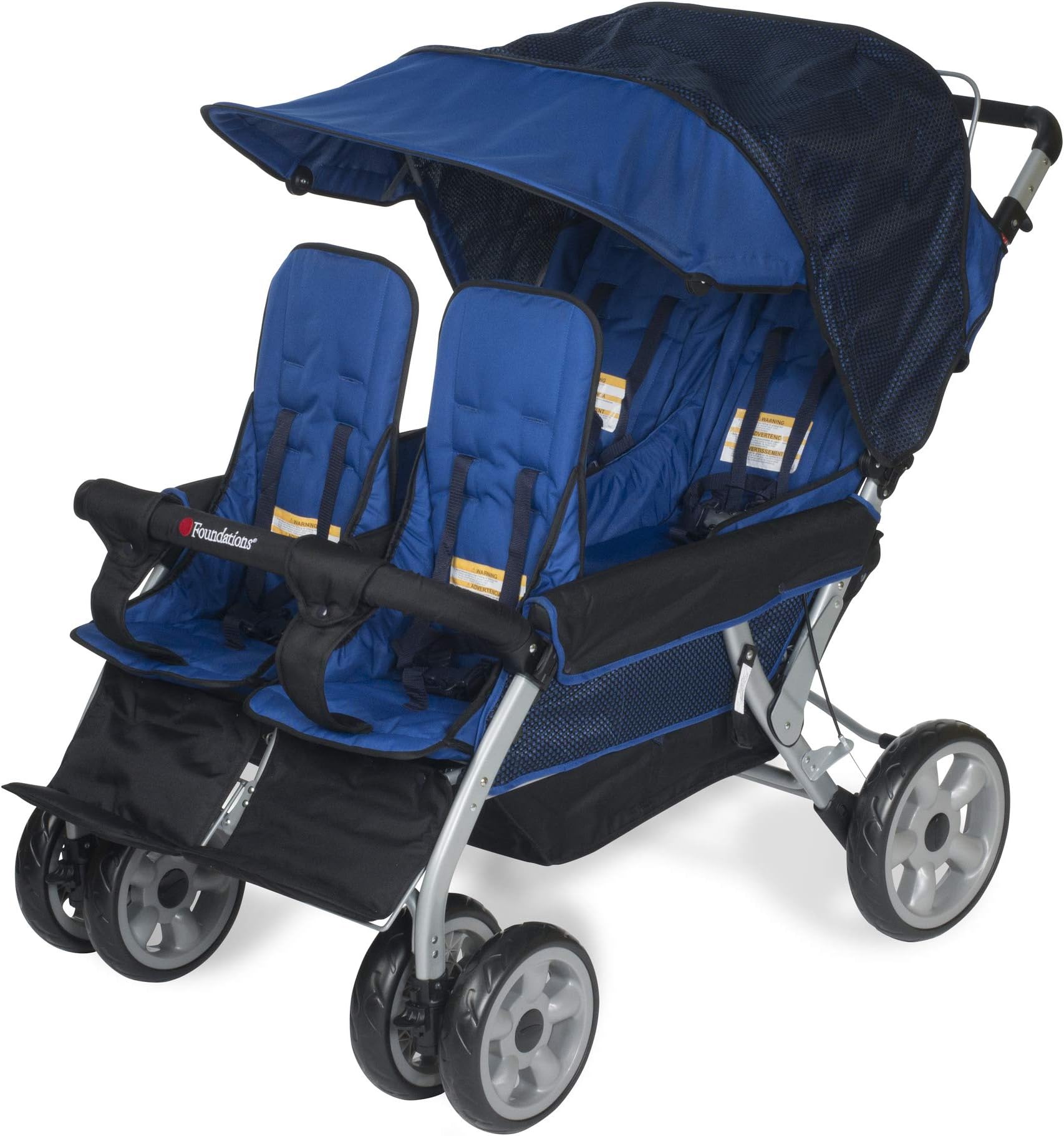 Foundations Quad Lx 4-Passenger Stroller, Regatta Blue