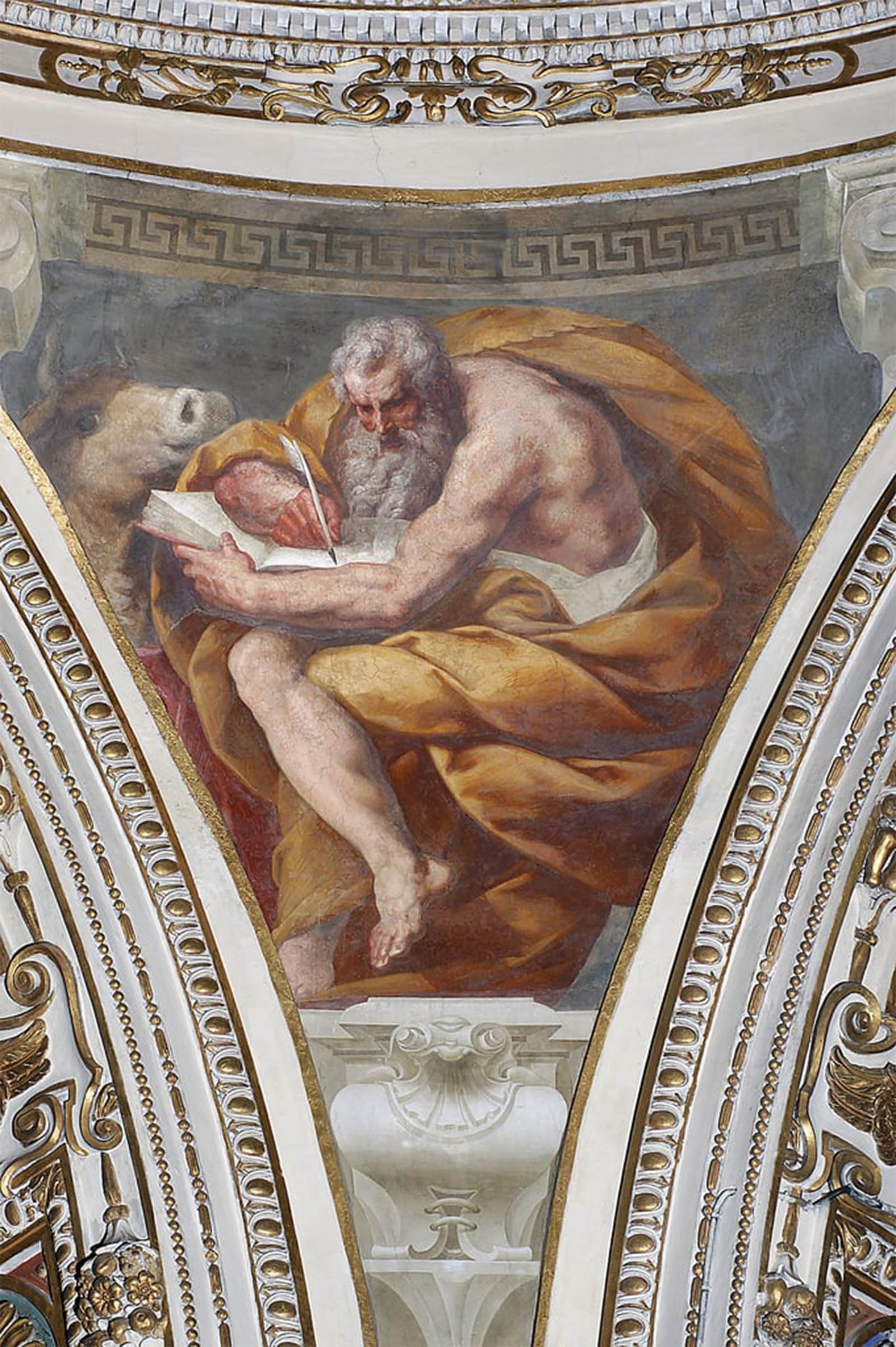 ARTXLXXBN Famous Prints Artwork Pictures Poster Painting Art Saint Luke by Daniele Crespi Artwork Landscape Pictures for Home Decor 60x90cm