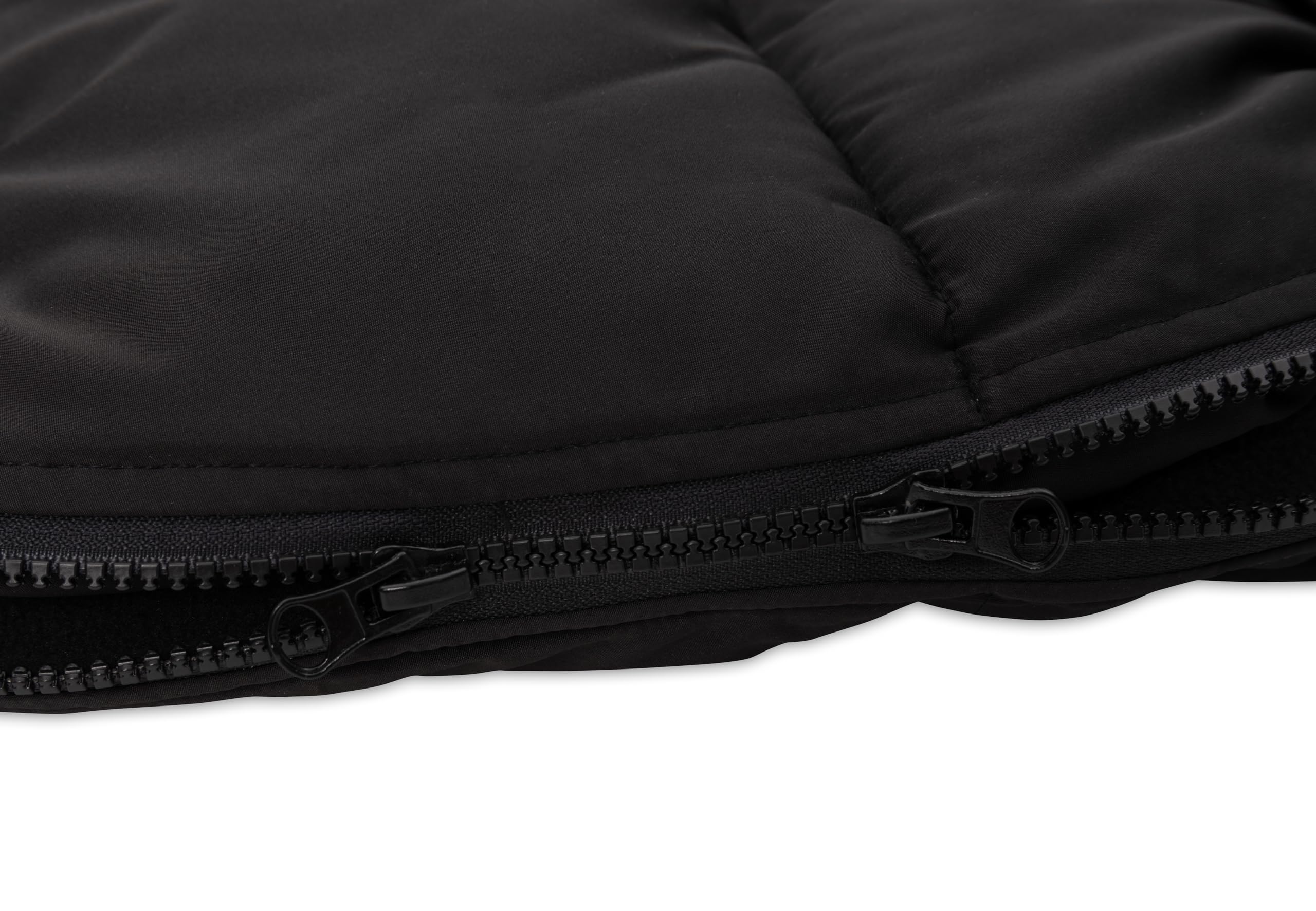 Jollein Fußsack Puffed Schwarz Babyschale Kinderautositz Gruppe 0+ Kinderwagen 3-Punkt 5-Punkt Gurt