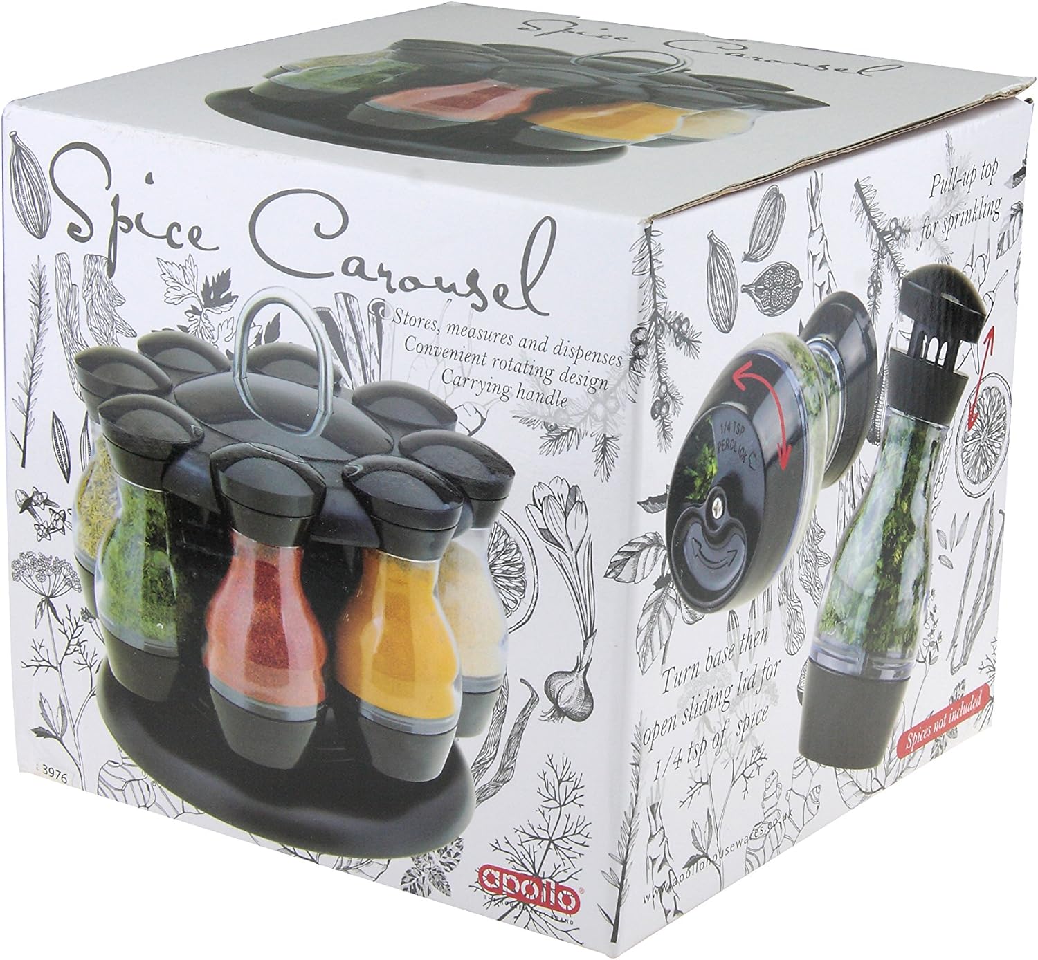 Apollo 8-Jar Empty Spice Roundabout