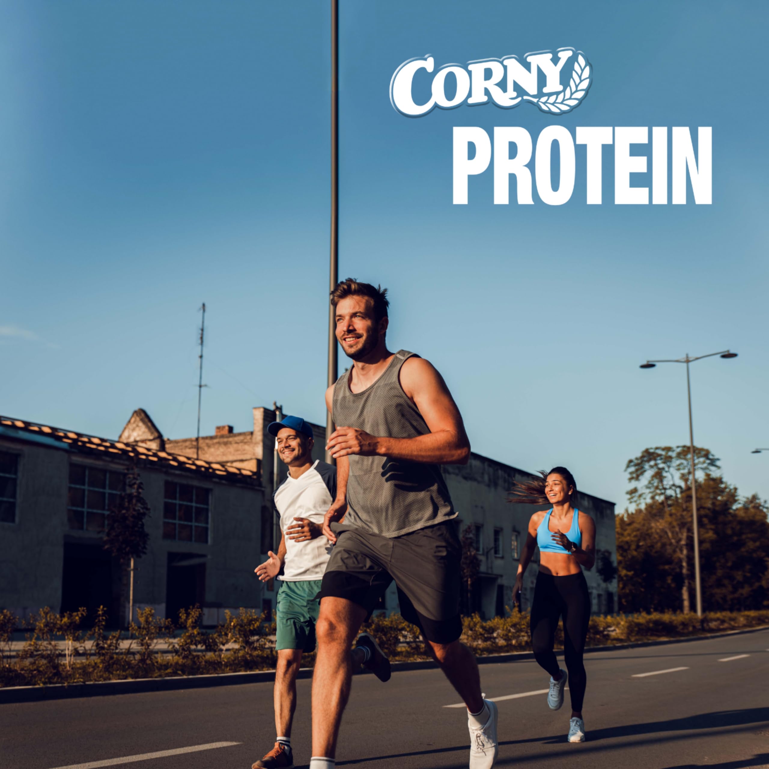 Barritas de Proteínas, Corny Protein, Vainilla recubiertas de Chocolate, 13,5 gr de Proteínas, 0% Azúcares Añadidos - Pack 18x50 g Taste the Power