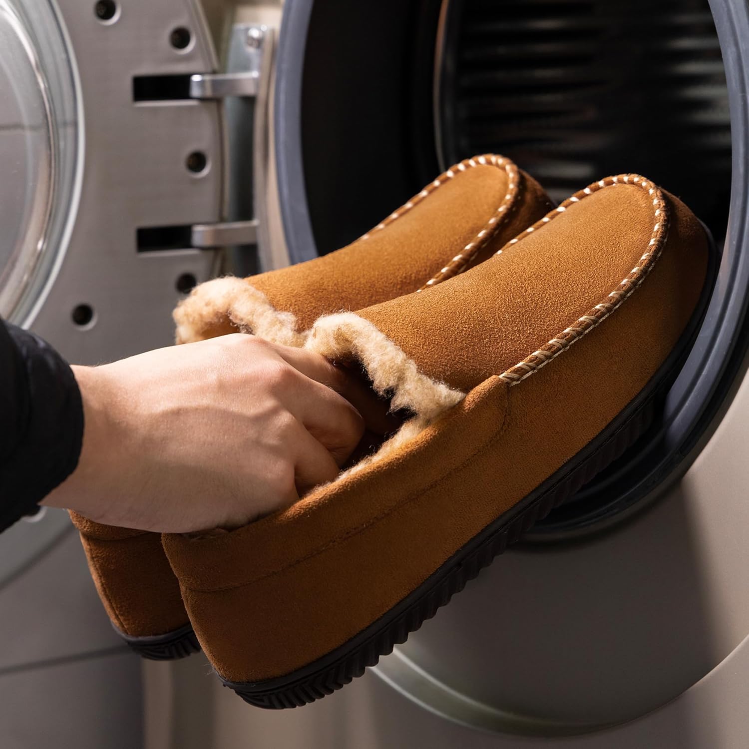 RockDove Men's Alexander Flannel Lined Loafer Slipper - Image 6