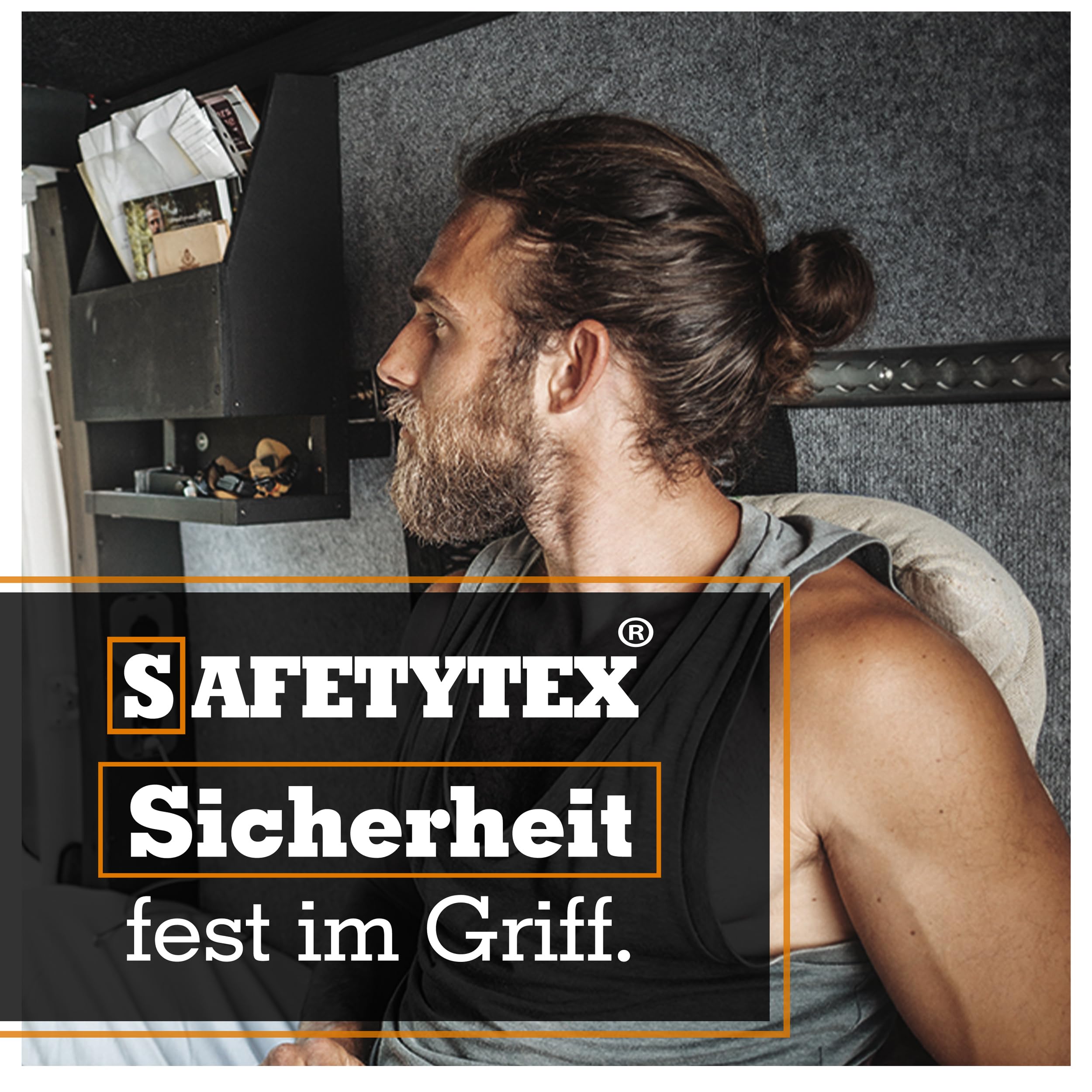 Safetytex Airlineschiene Set 4x1m Single Fitting Endkappen eckig | Starterset mit Zurrschienen Zubehör, 10 Fittings und 8 Kappen für sichere Ladungssicherung im Transportbereich