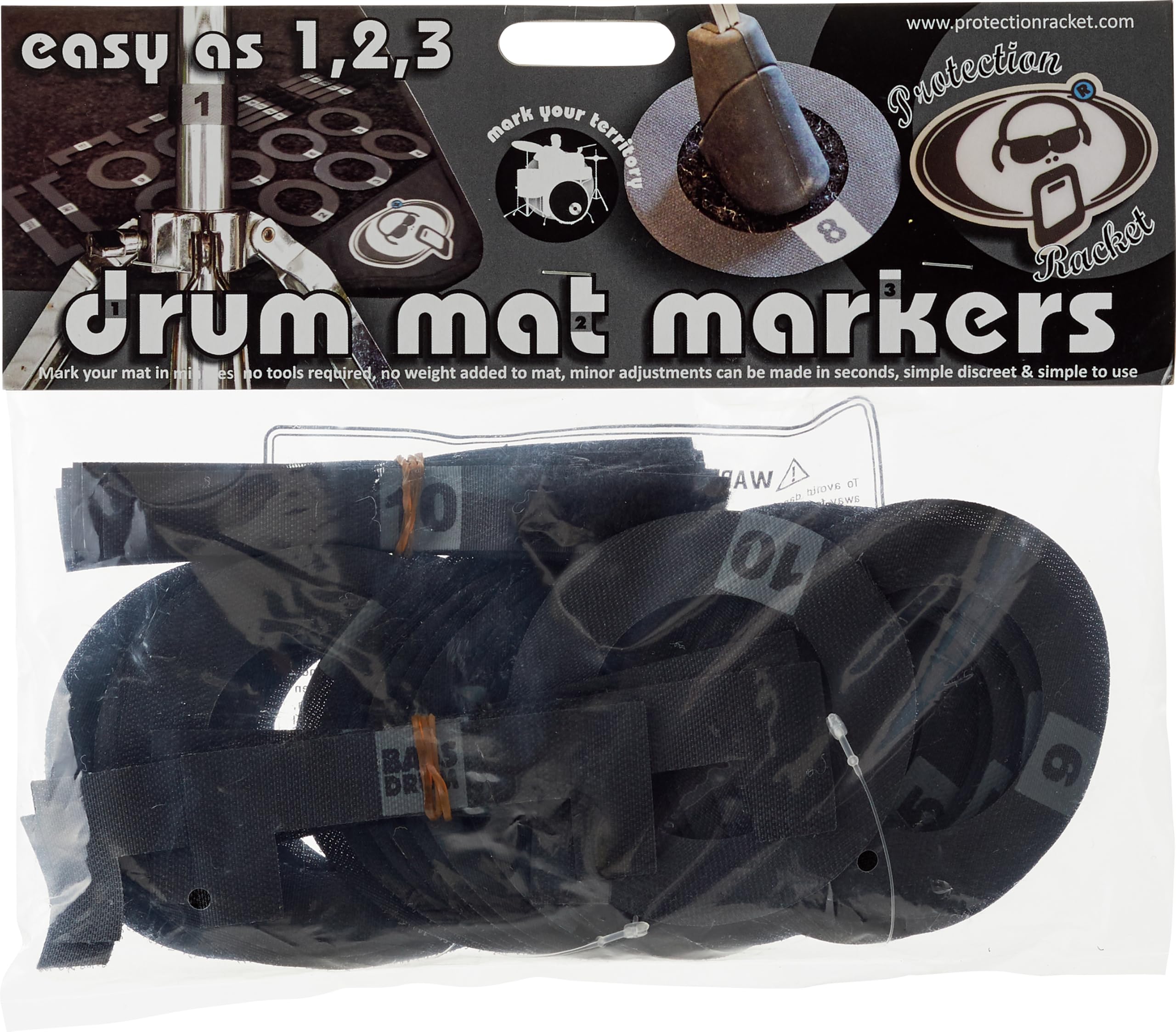 Protection Racket 9022-01 Numbered Drum Mat Markers
