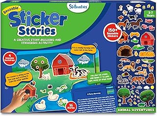 Skillmatics Creative Storytelling Activity Kit: 150+ Reusable Stickers for Imagination & Skill Building