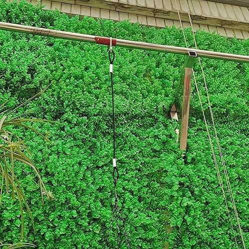 Miniatura 5 de 4 cables de alambre de acero inoxidable con bucles de 20 pulgadas, cuerda de alambre recubierta de vinilo de 20 pulgadas, cadenas de seguridad para