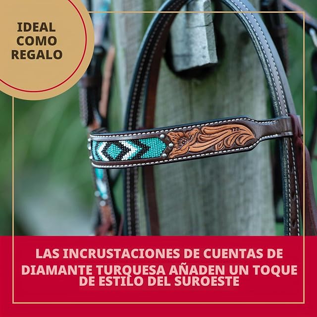 Foto 4 de 5 de Weaver Leather Turquoise Cross Colección de Cuentas Turquesa