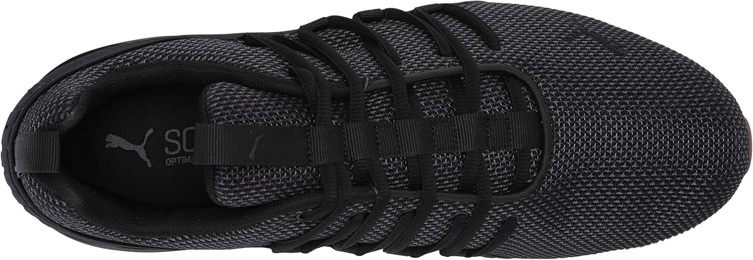 PUMA Men's AXELION MESH Cross Training Sneaker, Puma Black, 13