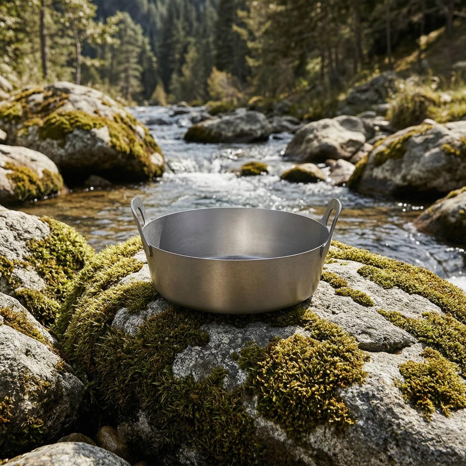 Gralara Olla Acero Inoxidable con Resistente Al Temperatura Alta para Restaurantes, Cenas Familiares, 34cm