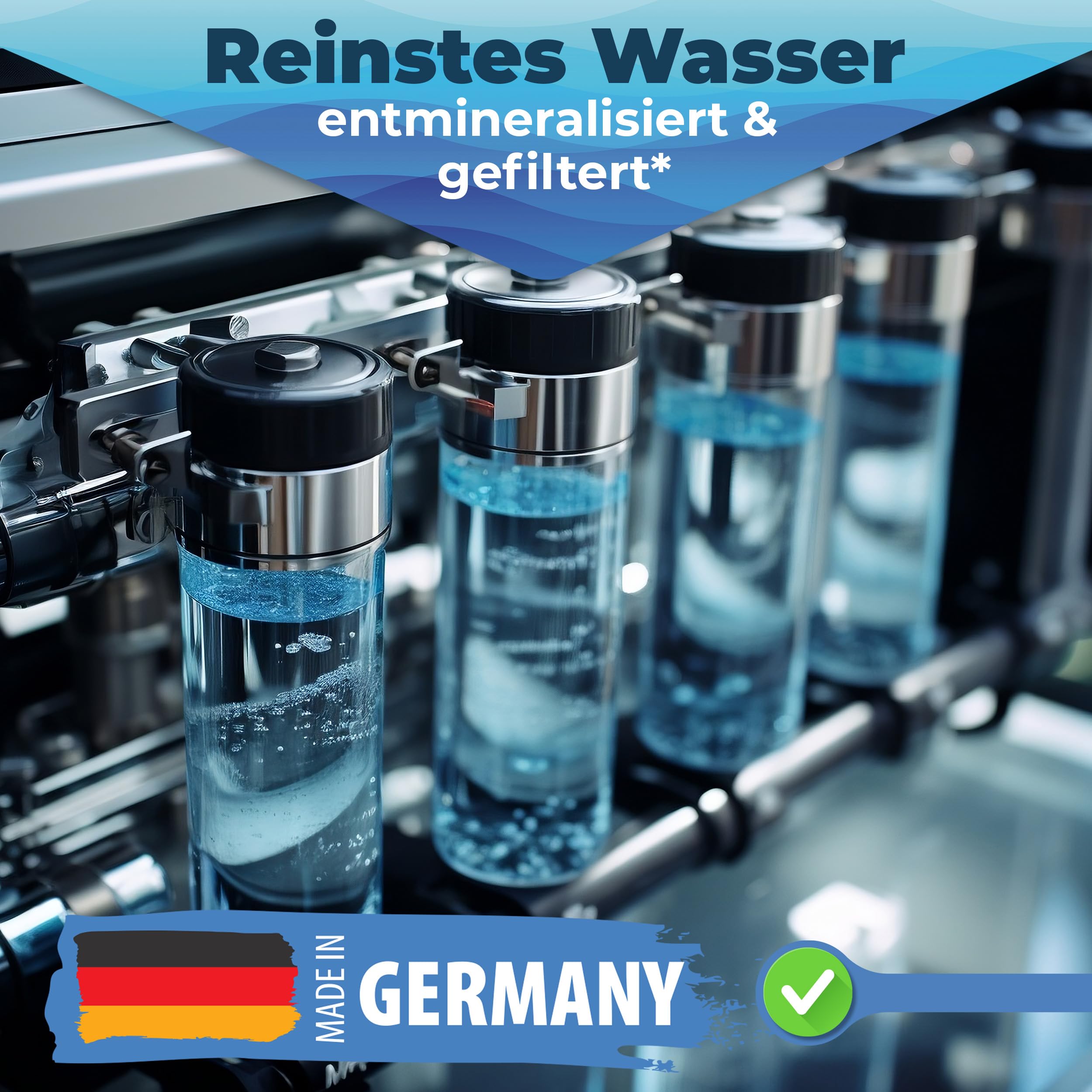 6x Qindoo CPAP Wasser für Sauerstoffgerät Atemgas-Befeuchtung, Inhalator, Luftbefeuchter, Verdampfer, Bedampfer, CPAP Geräte (6 Liter)