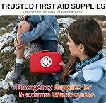 210Pcs Trousse de premiers soins portable Fournitures d'urgence pour les soins quotidiens à l'extérieur des familles
