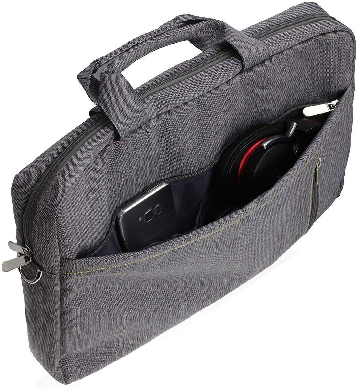 Navitech Grey Premium Messenger/Carry Bag Compatible With Lenovo ThinkBook 13s 13.3" Laptop