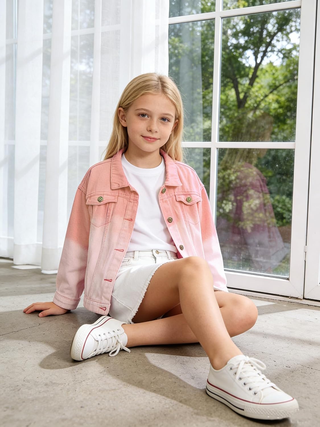Cromoncent Toddler Denim Jacket for Boys Girls