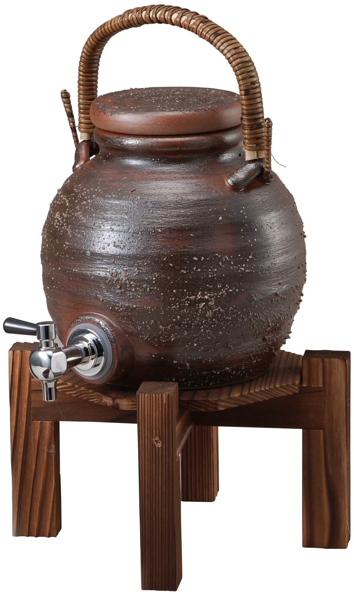 Amazon｜信楽焼 焼酎サーバー 灰釉手付サーバー 幅15x奥20x高さ37cm