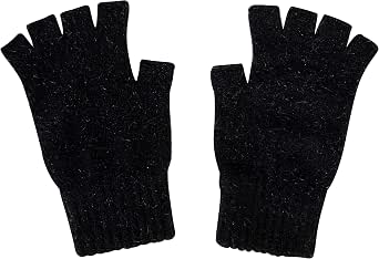 Whitepeak Merino Wool and Possumdown Fingerless Gloves for Men and Women