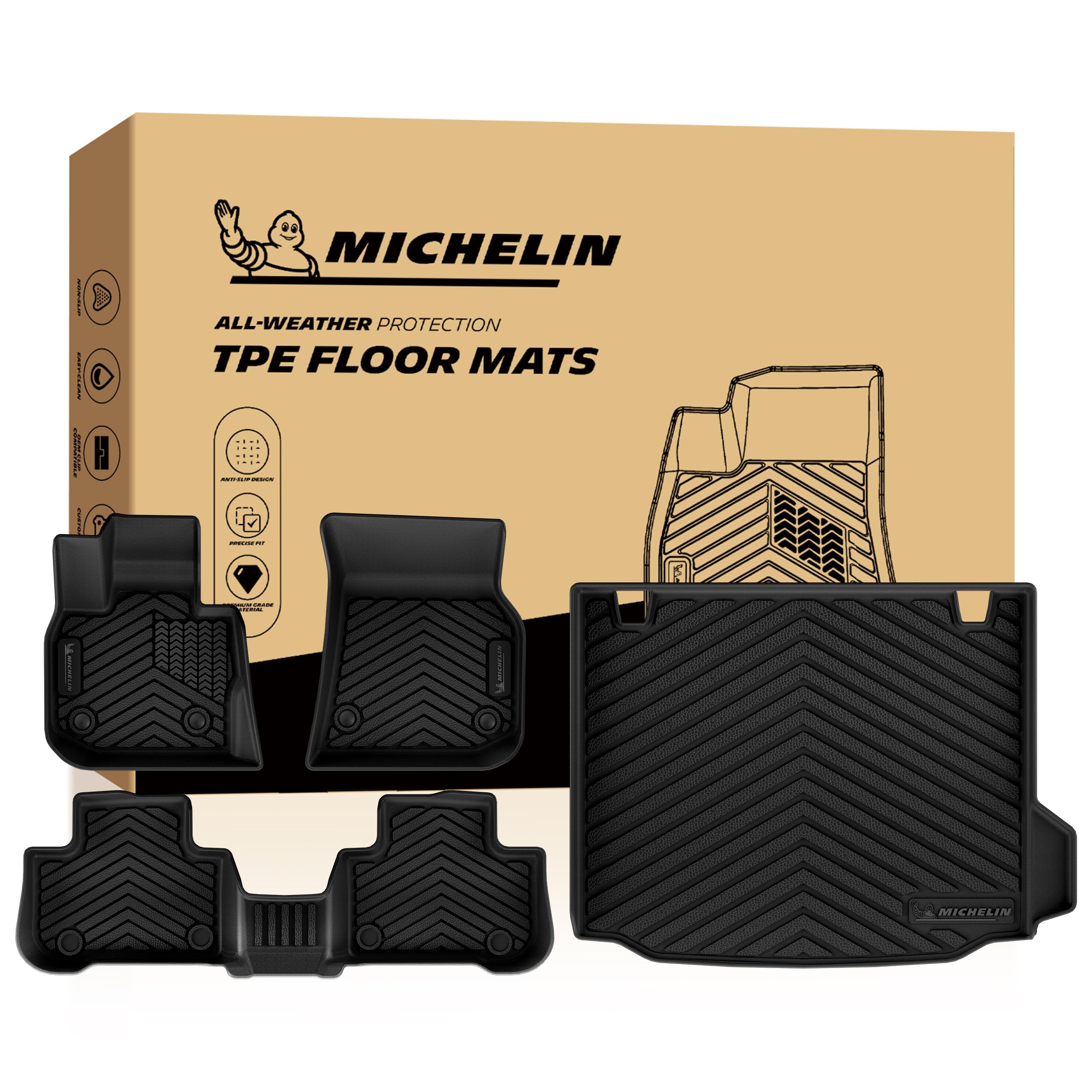 Michelin Vehicle Mats for 2018-2024 BMW X3 (4 Piece)