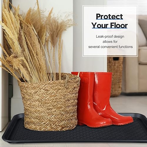 Miniatura 5 de Bandeja multiusos para botas, impermeable, para interiores y exteriores, tapete de alimentación de mascotas para perros y gatos, protección del