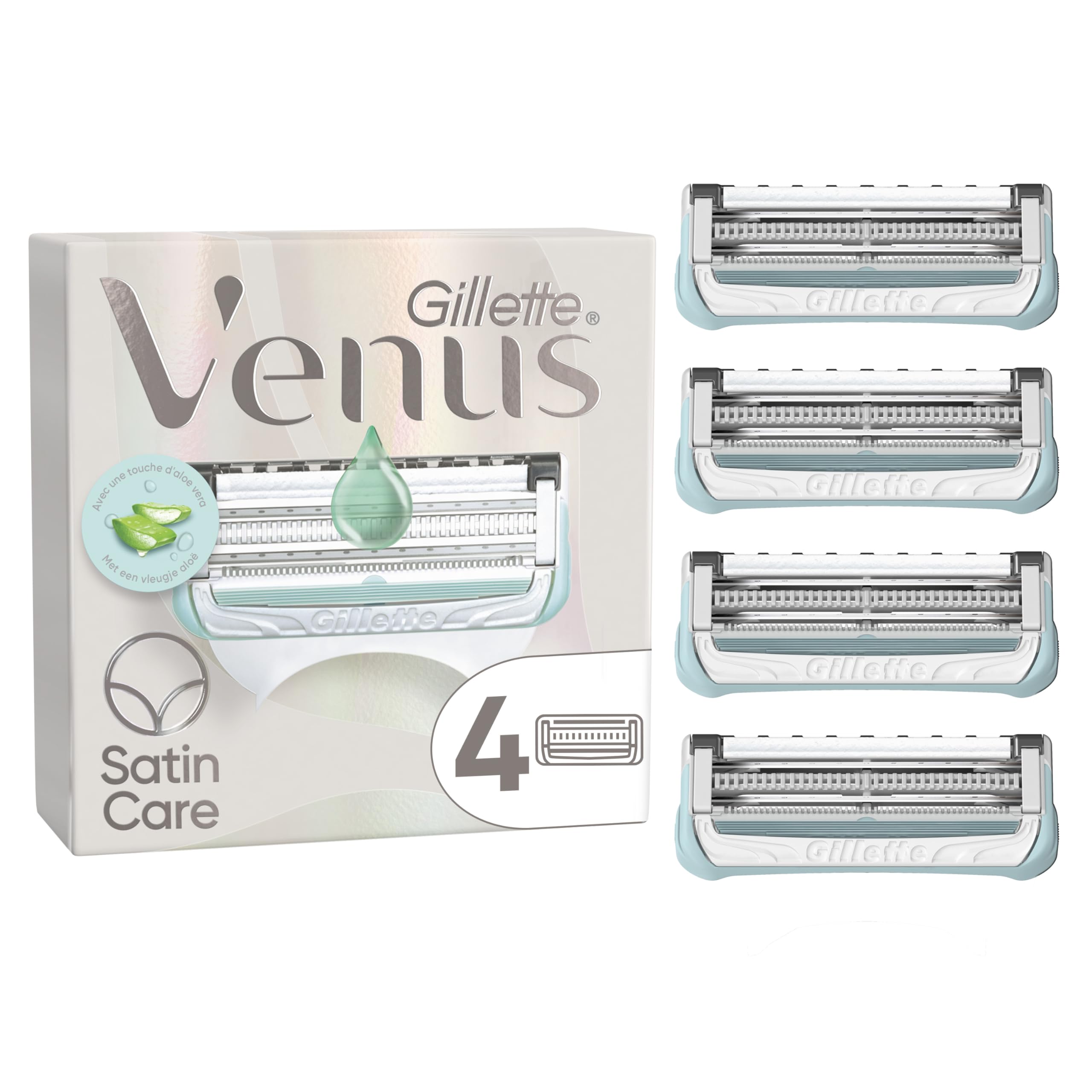 Gillette Venus Damenrasierer für den Intimbereich, 4 Ersatzklingen
