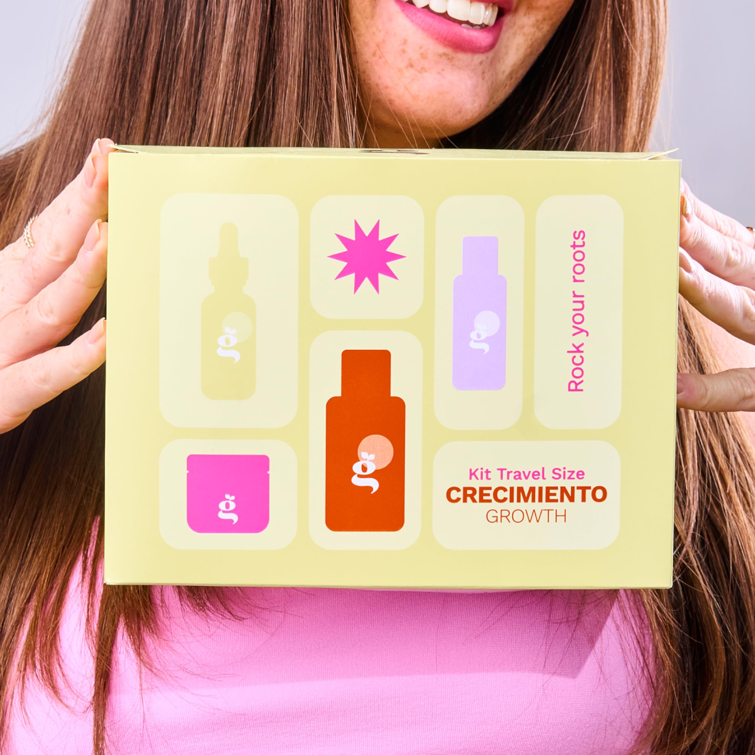 GINGER MILK Hair Growth Travel Kit with Shampoo, Mask, Serum & Protector