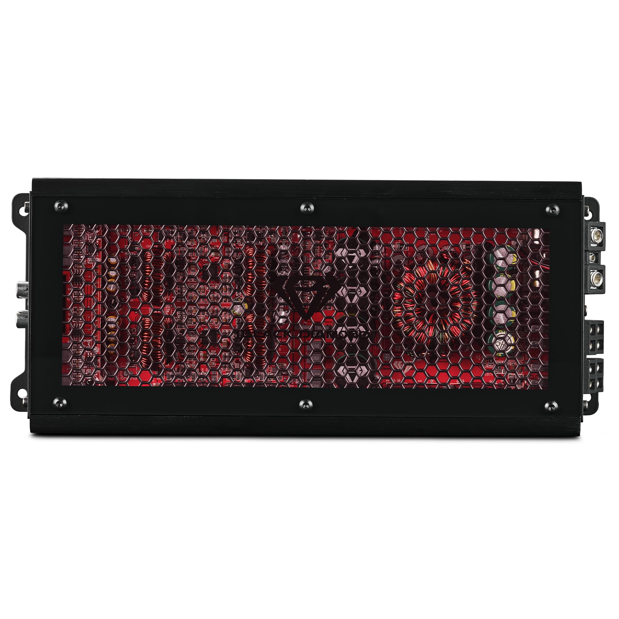 DIA-K4X 4-Channel Class D Car Amplifier – 3200W Max Power | 4×280W RMS @ 4Ω, 2×750W Bridged | Full-Range Car Audio Amp with HPF/LPF, Acrylic Window